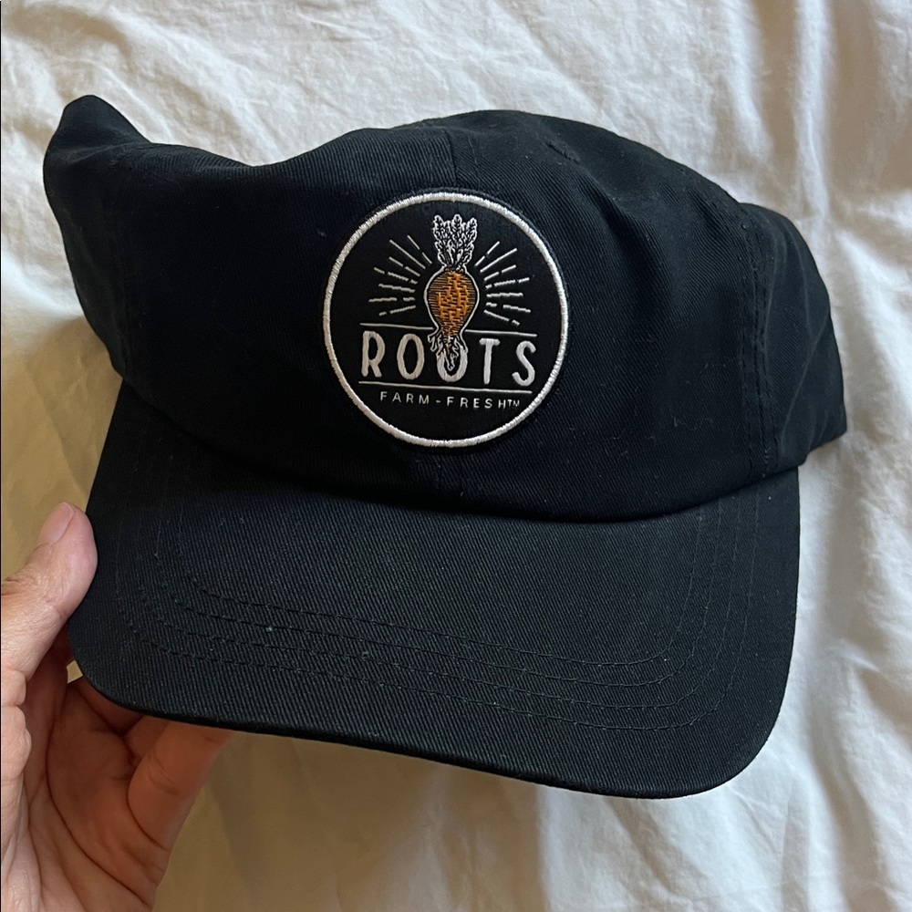Roots Black Cap with Carrot Patch